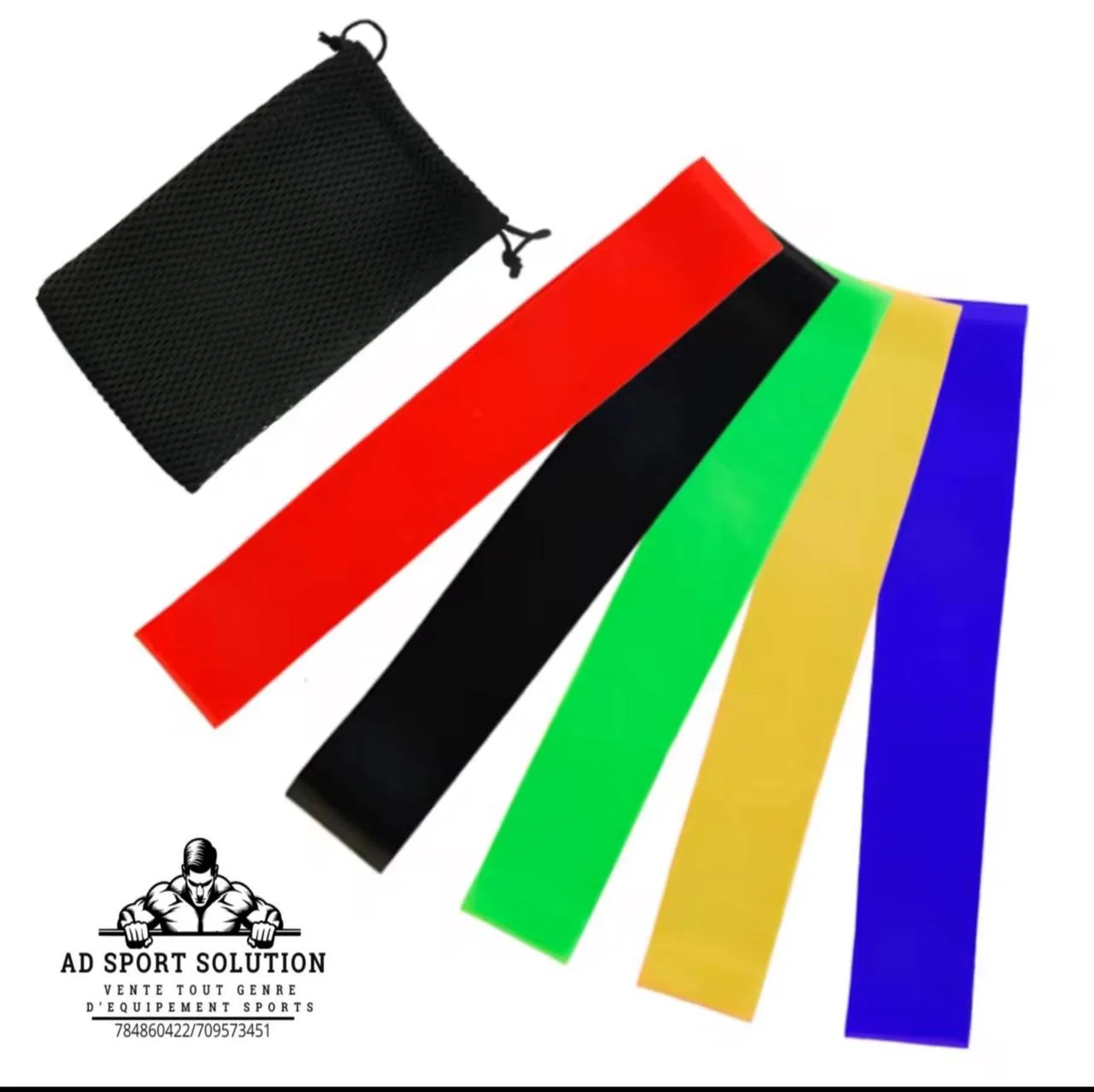 Mini Bandes de Résistance en Latex – 5 Niveaux