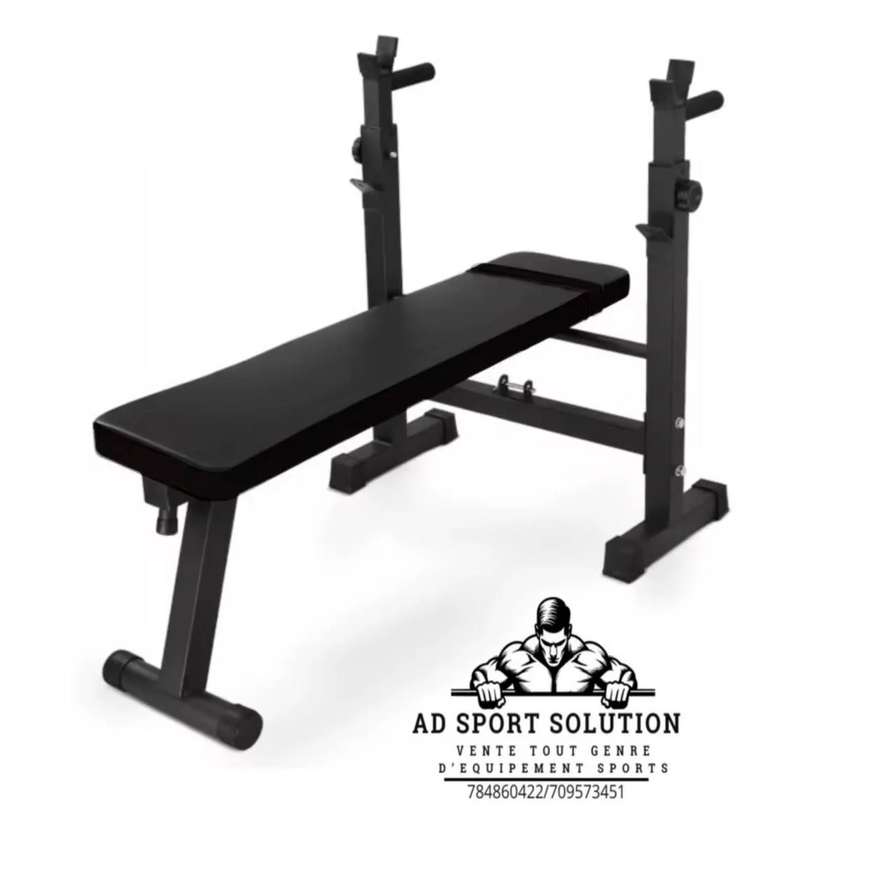 Chaise de musculation couché avec barre de dips