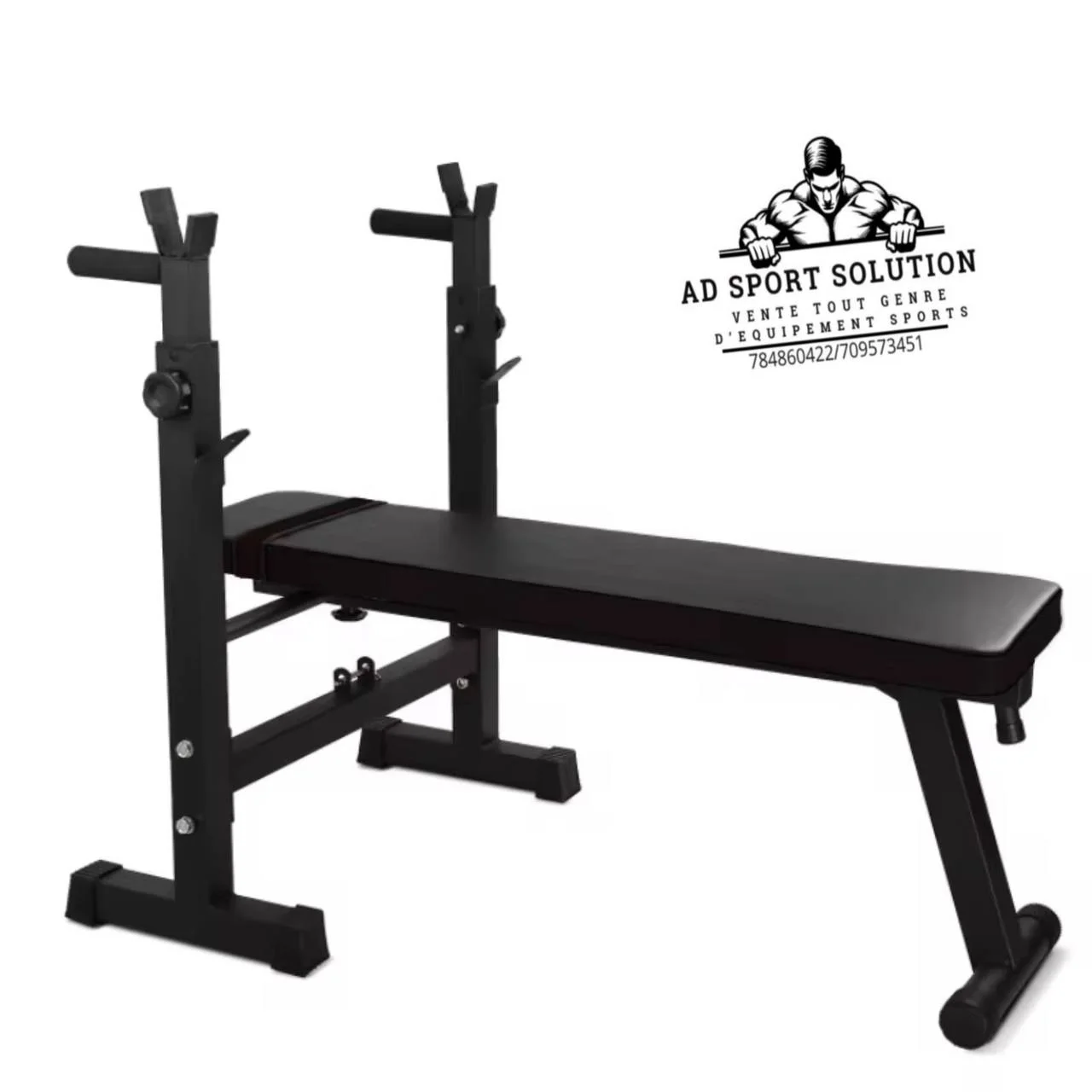 Chaise de musculation couché avec barre de dips