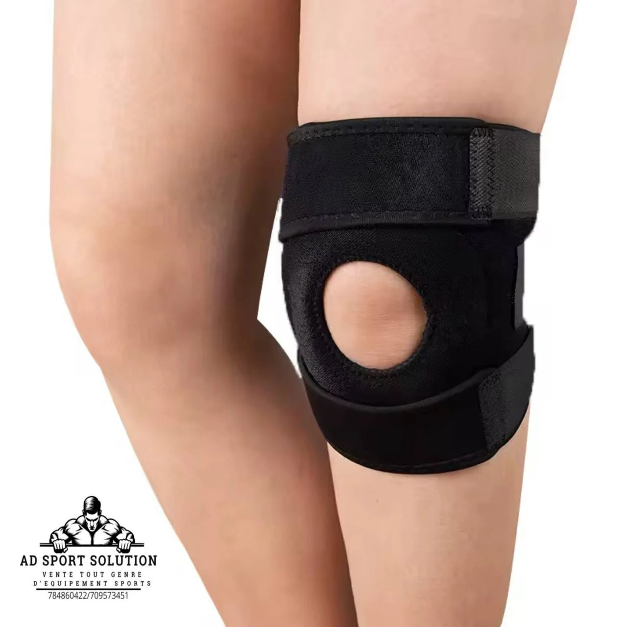 🦵 Genouillère Renforcée – Triple Crochets + Stabilisateurs Latéraux