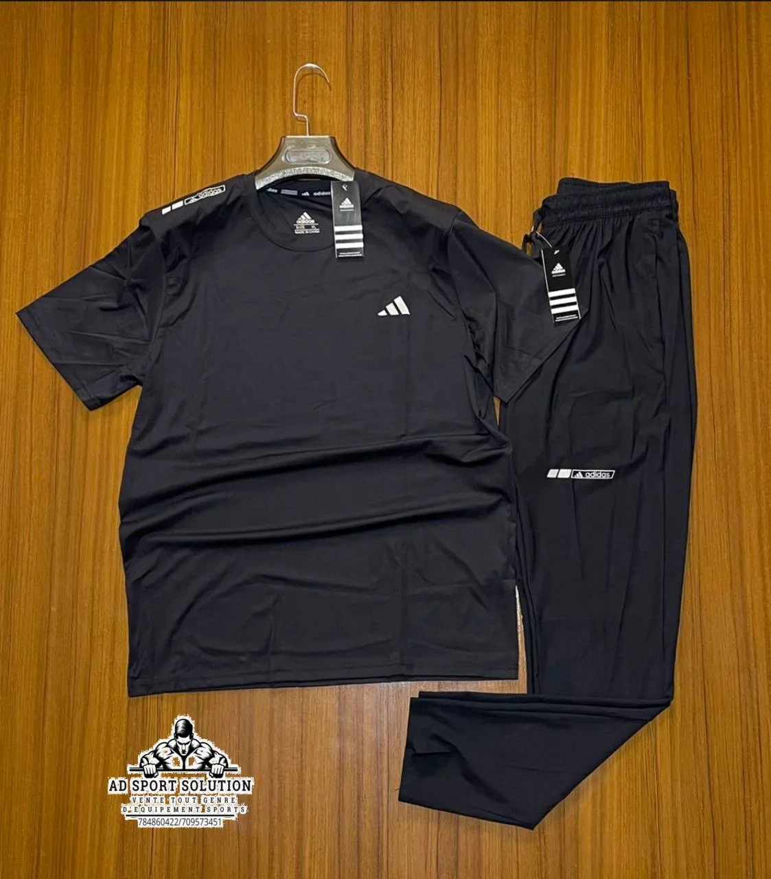 🖤 Ensemble Adidas Homme – T-shirt,