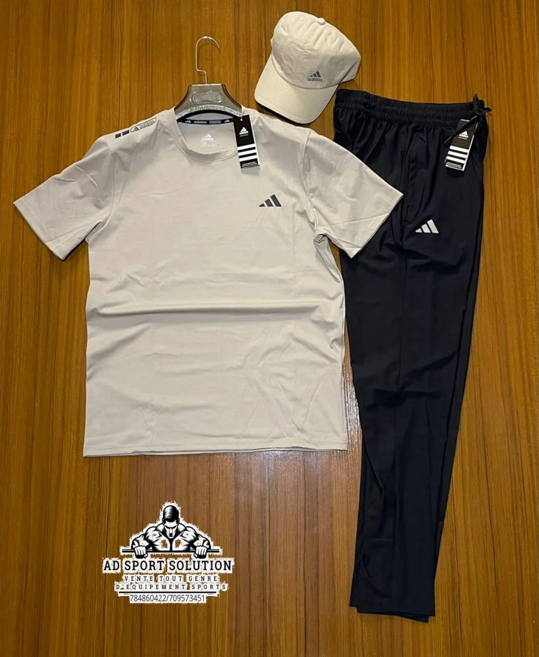 🖤 Ensemble Adidas Homme – T-shirt,