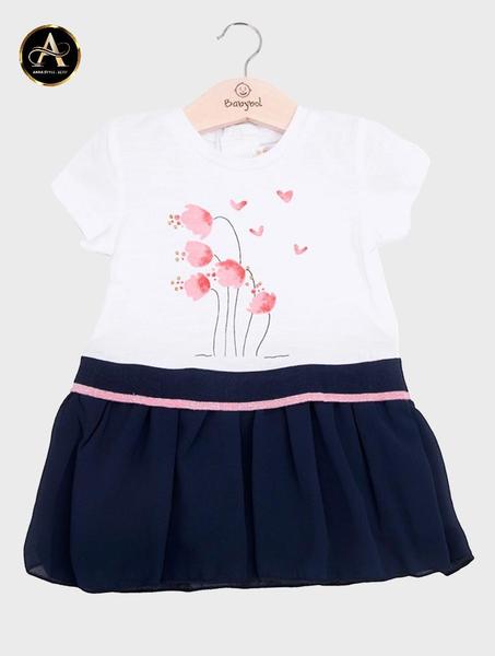 Baby bol Barcelona فستان بأكمام قصيرة للبنات