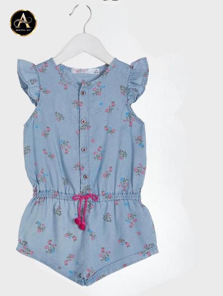 Baby bol Barcelona فستان كمبنيزون بدون أكمام للبنات