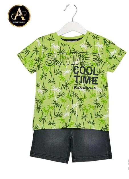 Baby bol Barcelona طقم 2قطع (تيشيرت + شورت)