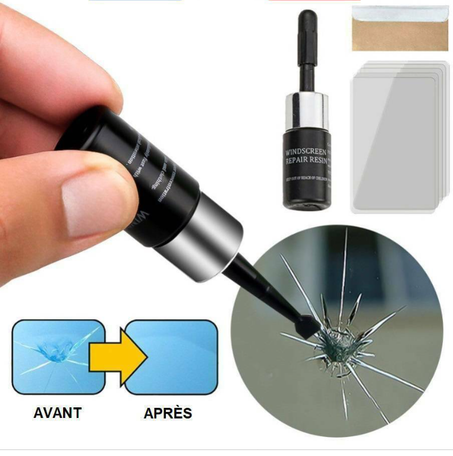 Réparation de Fissures de Pare-Brise - Résine Professionnelle