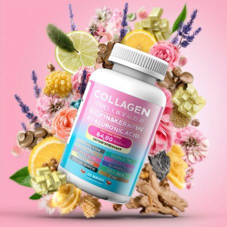 علكة الكولاجين لتعزيز صحة البشرة والشعر