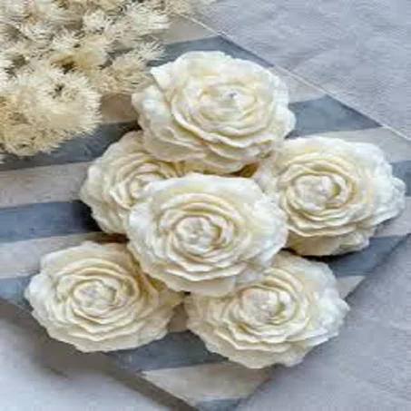 Bougie fleur de pivoine