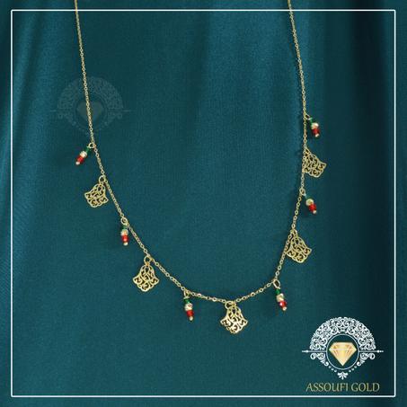 Colliers motifs style khmissa