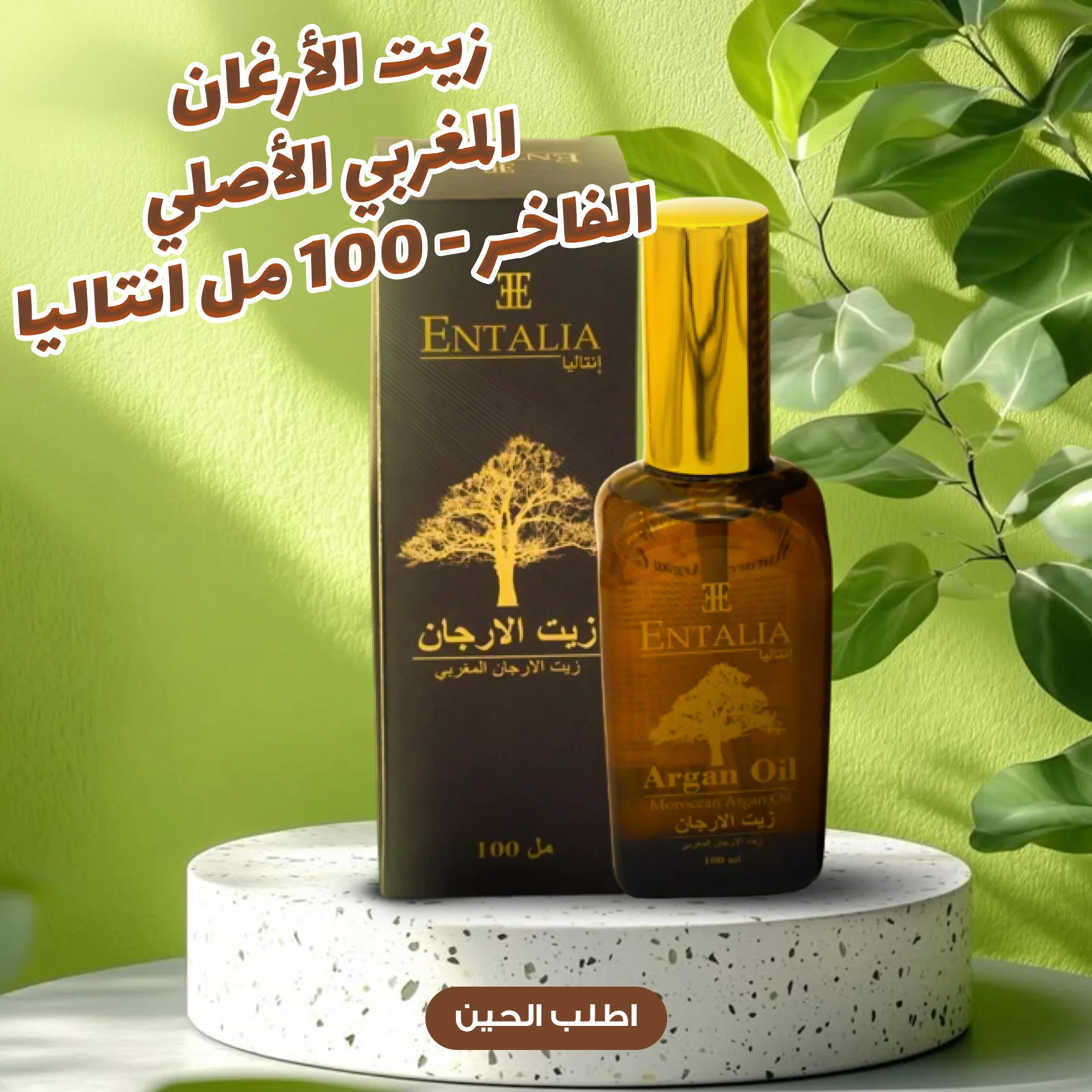 (زيت الأرغان المغربي الأصلي2 +فرشاة تدليك فروة الرأس)عرض للعناية الكاملة بالشعر