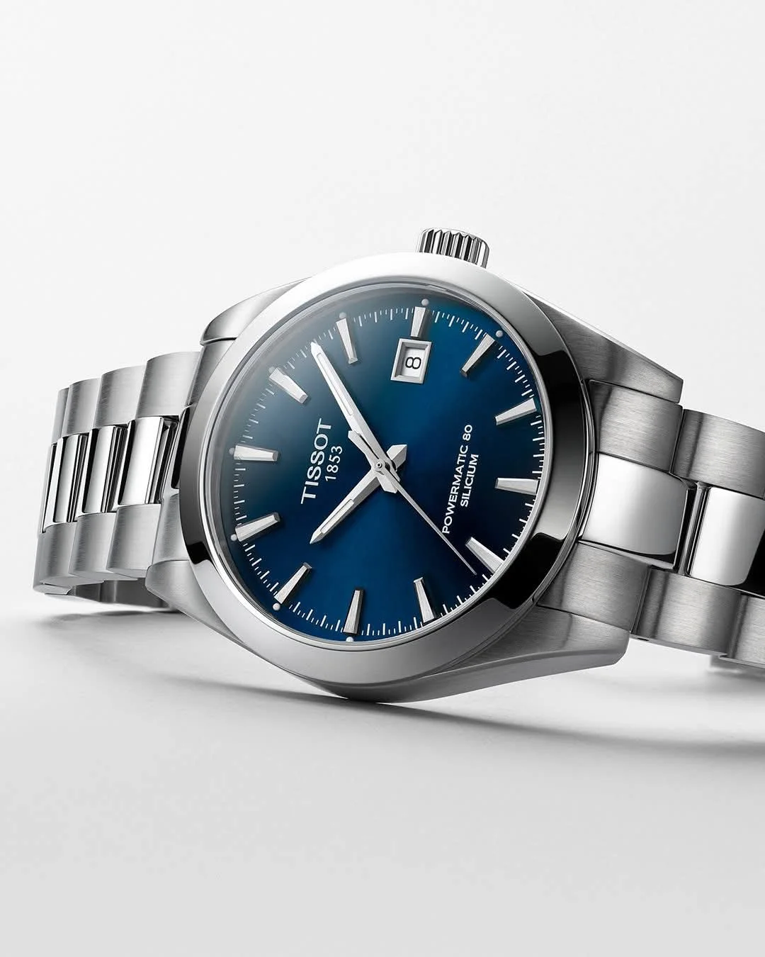 montre tissot bleue