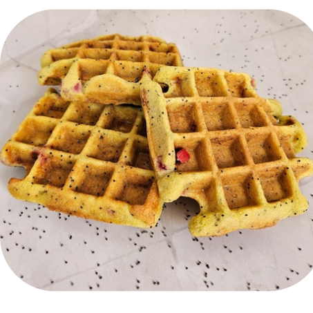 Waffle sans farine sans sucre keto  8 pièces