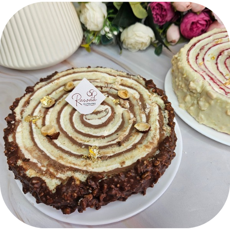 Cake  vanille chocolat     10 personne