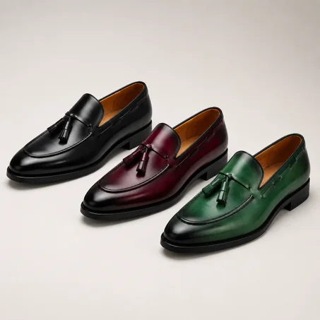 Valenor™ — Mocassin Homme à Pampilles en Cuir Véritable