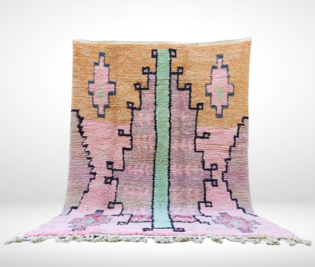 Pink Moroccan Handmade Wool Rugs