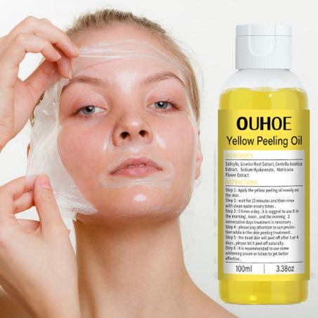 زيت التقشير الأصفر للعناية بالبشرة