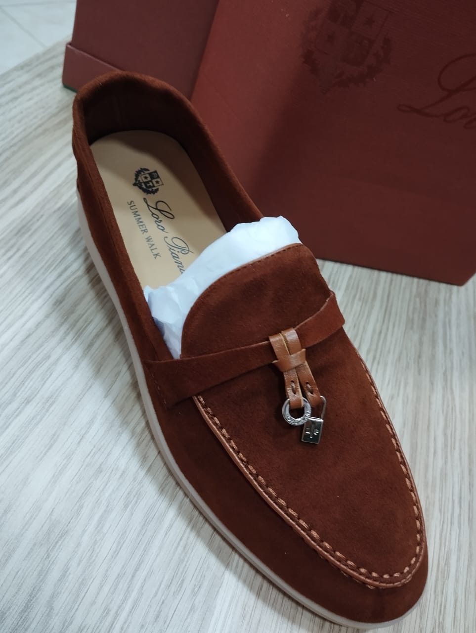 Chaussures Femme | Mocassins Summer Charms Walk Rust | Loro Piana