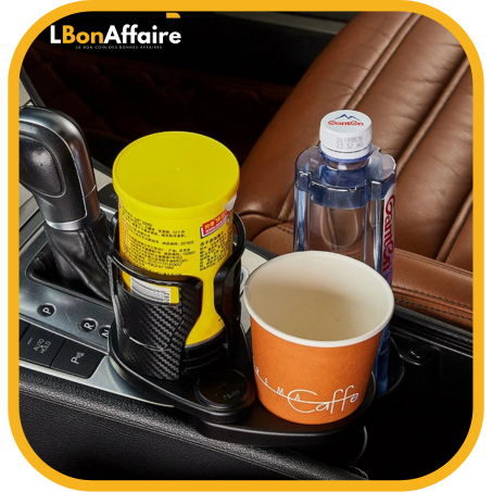 🚗 Porte-Gobelet de Voiture Extensible 2-en-1  حامل أكواب سيارة