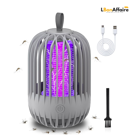Piège à Moustiques Rechargeable – Silencieux & Sans Produits Chimiques