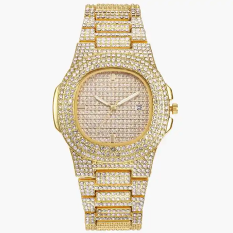 ساعة رجالية ذهبية