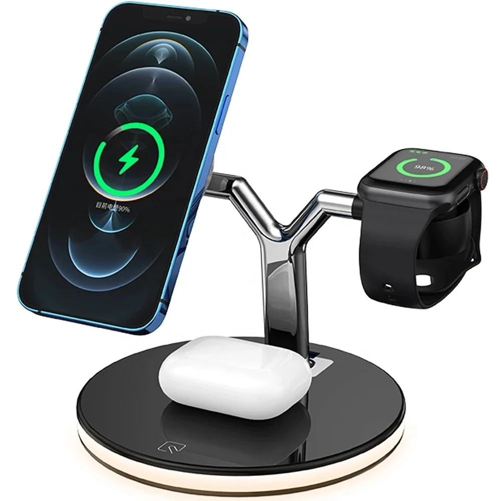 3 in 1 Wireless Charger-شاحن التاج الثلاثي