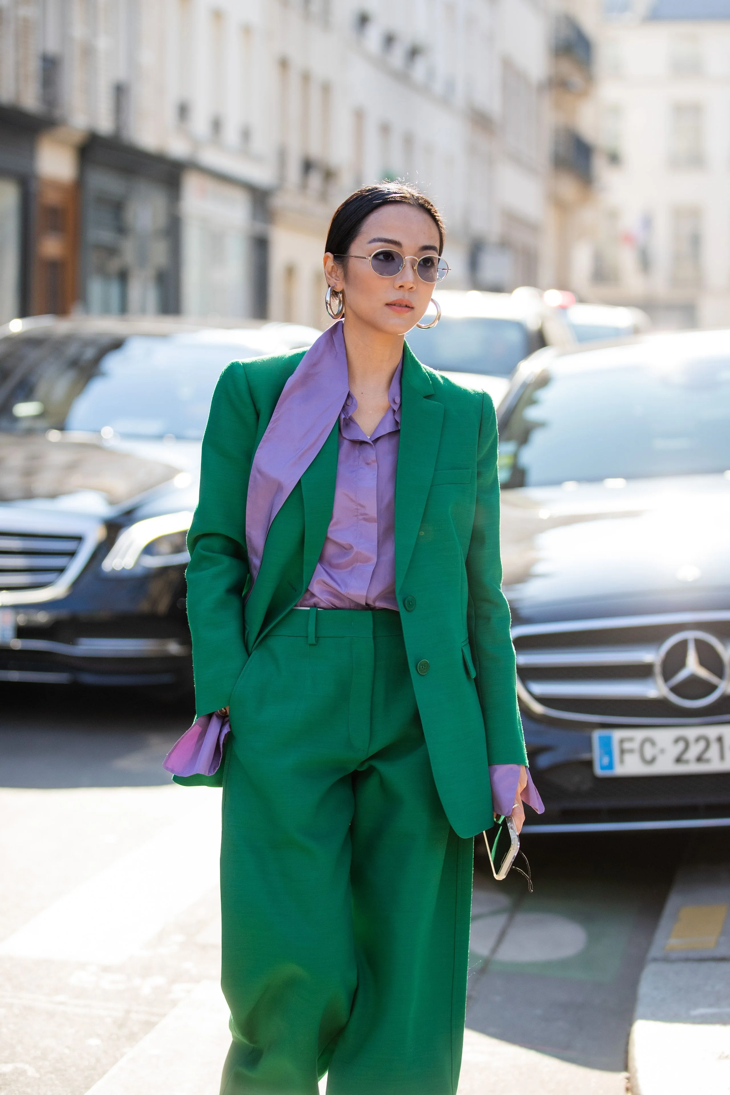Tailleur pantalon femme vert emeraude 2025