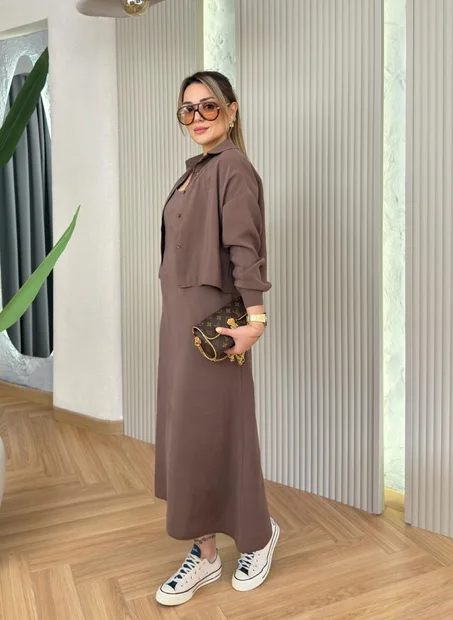 Ensemble Robe Chemise Moderne