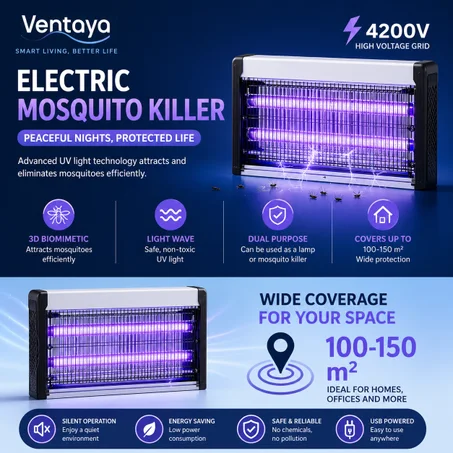 Ventaya Lámpara Mata Mosquitos UV Pro
