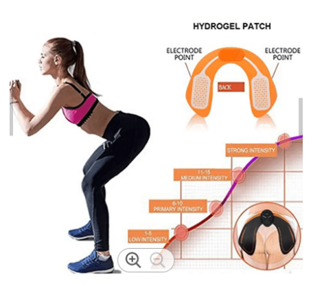 EMS device for buttock augmentation.