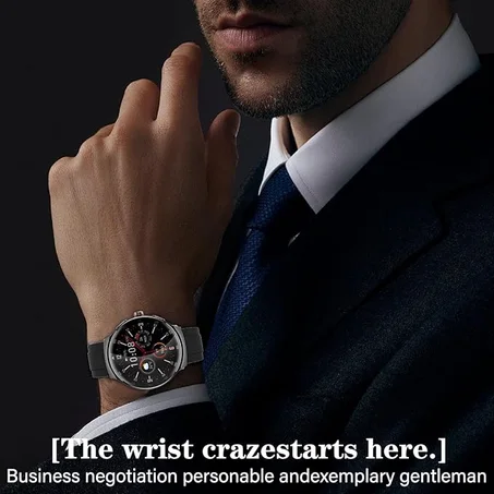 ساعة Bostbo الذكية، ساعات ذكية للرجال، شاشة AMOLED مقاس 1.43 بوصة، مقاومة للماء بمعيار IP68، مكالمات بلوتوث، إدارة شاملة للياقة البدنية، أكثر من 70 وضعًا للتمرين، عمر بطارية يصل إلى 20 يومًا،