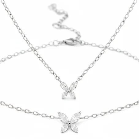 Collier Papillon Élégant