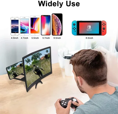مضخم شاشة الهاتف HD منحني