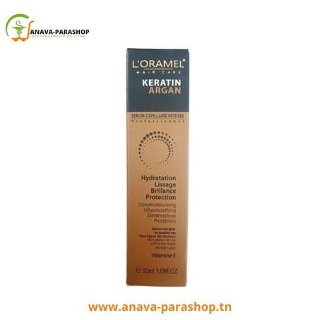 SERUM CAPILLAIRE INTENSE EN ARGAN KERATINE VIT E L'ORAMEL 50ml