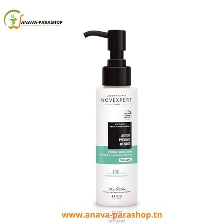NOVEXPERT LOTION PEELING NUIT TRIO ZINC 115ml