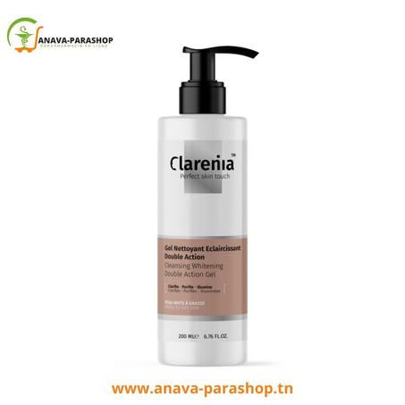 CLARENIA GEL NETTOYANT ECLAIRCISSANT DOUBLE ACTION PNS 200ml
