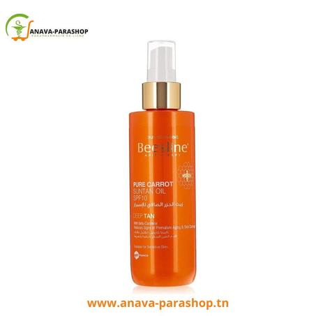 BEESLINE HUILE DE BRONZAGE PURE CARROT SUNTAN OIL SPF10 200ml