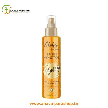 INODERMA ALOHA HUILE DE MONOI DE TAHITI PAILLETEE GOLD 150ml