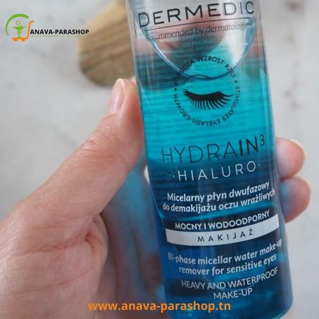 DERMEDIC HYDRAIN 3 EAU MICELLAIRE BI PHASE DEMAQUILLANTE 115ml