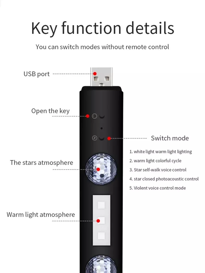 Music Rhythm Lamp مصباح إيقاع الموسيقى