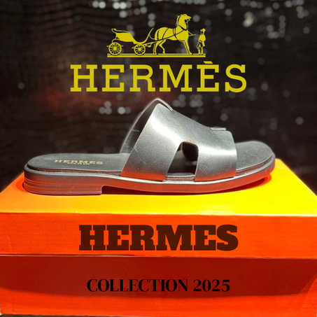 Sandale Hermès en cuir Izmir Noir