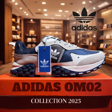 ADIDAS OM02 BLEU & WHITE (+10.000)⭐️⭐️⭐️⭐️⭐️