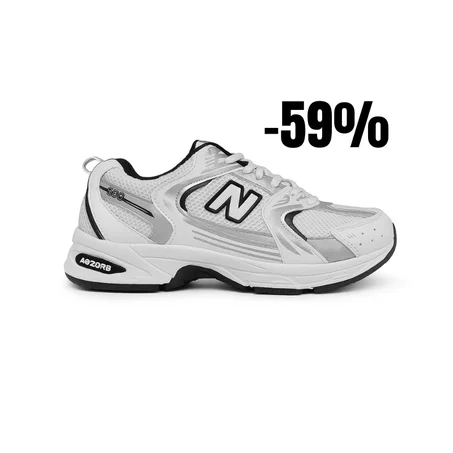 ♚New Balance 530 — Blanc & Argent -59% Off♚