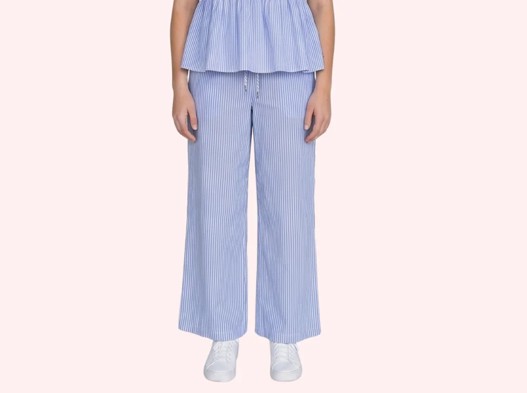 Co-ord set rayé bleu