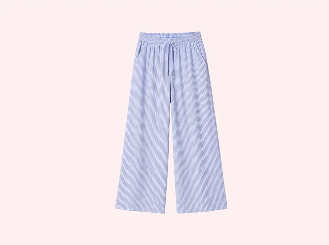 Co-ord set rayé bleu