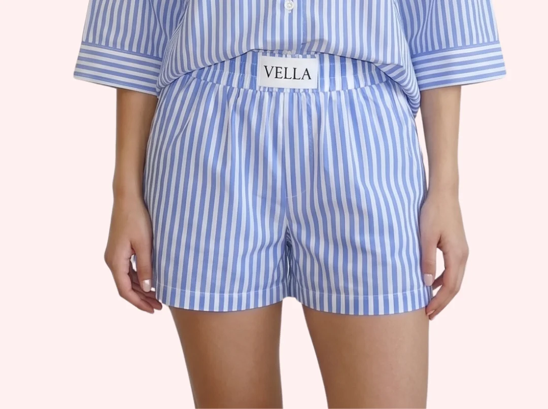 Azure Stripe Set