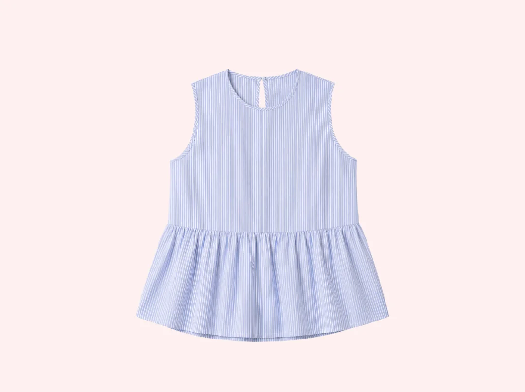 Co-ord set rayé bleu