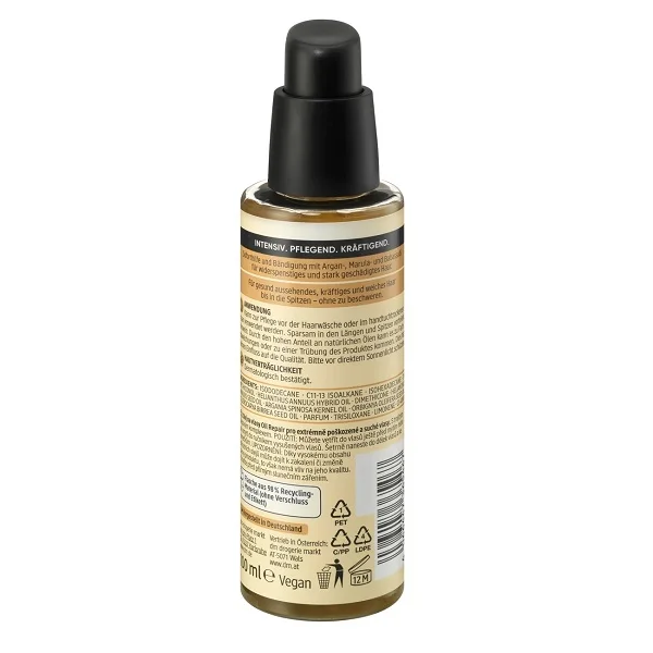 Huile capillaire réparatrice d’huile intensive, 100 ml, Balea