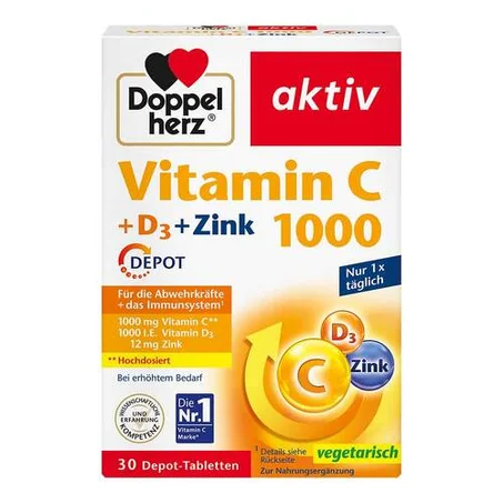 Doppelherz Aktiv Vitamine C 1000 + D3 + Zinc
