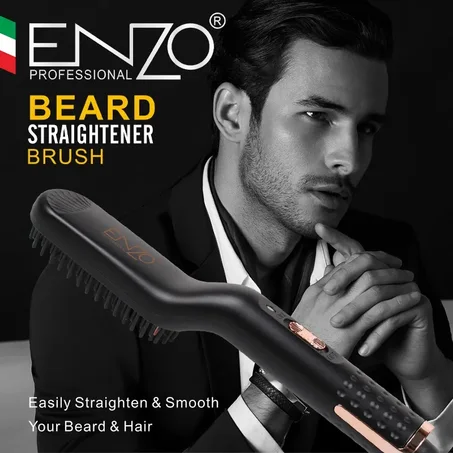 فرشاة فرد اللحية من اينزو Brosse lissante à barbe Enzo