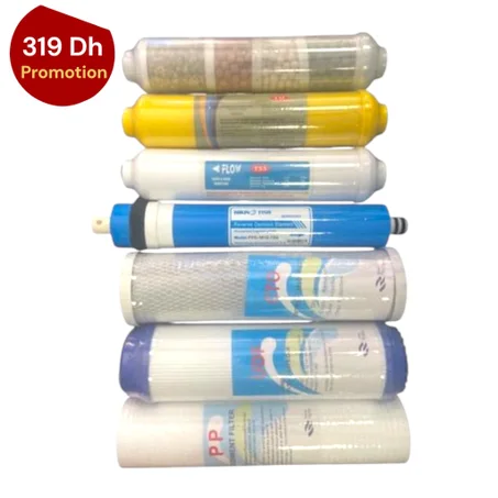KIT 7 FILTRES DE RECHANGES POUR OSMOSE INVERSE